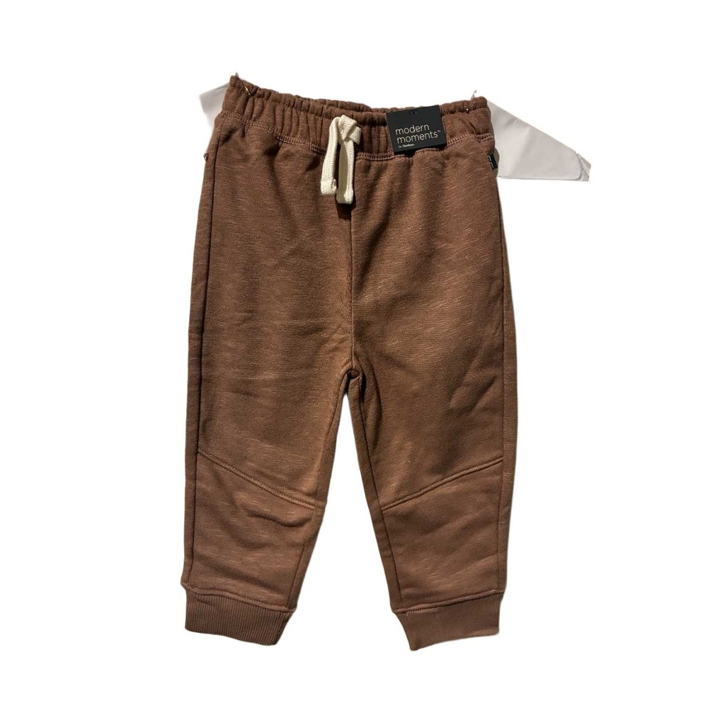 Modern‎ Moments by Gerber Toddler Brownie Brown Jogger Sweatpants NWT 2T
